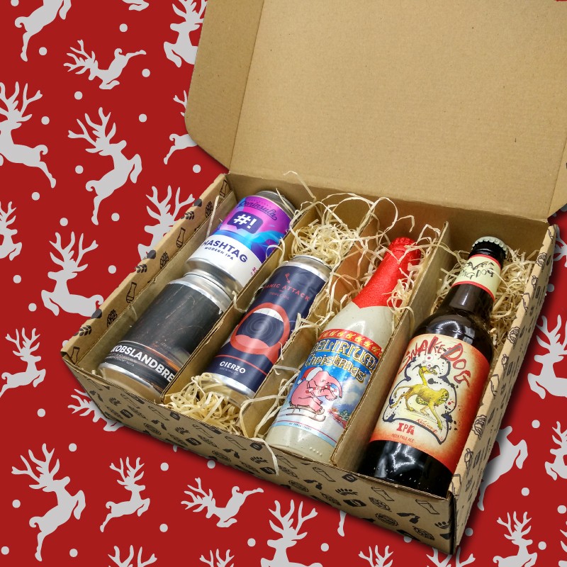 Regala Cerveza Artesana Navidad Botellas